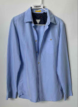 Load image into Gallery viewer, Ted Baker Mens Light Blue Ultra Soft Spread Collar Long Sleeve Dress Shirt Sz 4