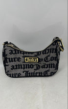 Load image into Gallery viewer, Juicy Couture Womens Black Gray Monogram Inner Zip Pocket Shoulder Bag