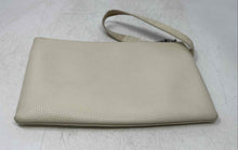 Load image into Gallery viewer, Calvin Klein Womens Beige Leather Detachable Strap Zip Top Lined Wristlet Wallet