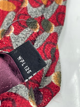 Load image into Gallery viewer, Christian Dior Mens Red Printed Keeper Loop Adjustable Formal Pointed Tie