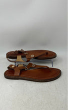 Load image into Gallery viewer, Tommy Hilfiger Womens Bennia Brown Faux Leather Buckle Thong Sandals Size 10 M