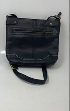 Load image into Gallery viewer, Born Womens Izabel Black Leather Adjustable Strap Bucket Crossbody Purse W/ Tag