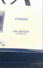 Load image into Gallery viewer, Casio FR-2650DT Power Cord 12-Digit Desktop Printing Calculator Not Tested