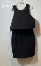 Load image into Gallery viewer, The Limited Womens Black Floral Sleeveless Back Zip Layered Sheath Dress Size 8