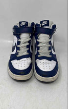 Load image into Gallery viewer, Nike Boys Court Borough Mid 2 CD7782-107 Blue White Sneakers Shoes Size 2Y