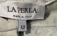 Load image into Gallery viewer, La Perla Womens Beige Pockets Straight Leg Trouser Pants Size 42