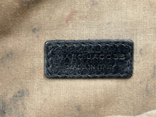 Load image into Gallery viewer, Authentic Marc Jacobs Womens Black Leather Flap Over LIned Clutch Bag Stained