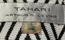 Load image into Gallery viewer, Tahari Arthur S. Levine Womens White Black Diamond Full Zip Jacket Size 20W