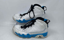 Load image into Gallery viewer, Nike Kids Air Jordan 9 Retro White Light Blue Basketball Shoes Size 6Y