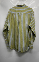 Load image into Gallery viewer, Hugo Boss Mens Green Striped Cotton Long Sleeve Dress Shirt Size 44