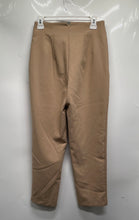 Load image into Gallery viewer, Zara Womens Brown High Waisted Welt Pocket Straight Leg Ankle Pants Size Medium