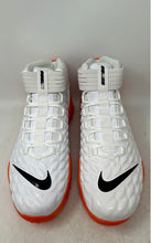 Load image into Gallery viewer, Nike Mens Force Savage Pro 2 Shark BV5448-100 White Orange Football Cleats Sz 18