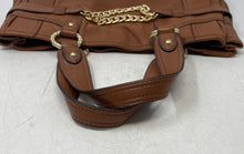 Load image into Gallery viewer, Antonio Melani Womens Brown Leather Double Handle Pockets Lined Shoulder Bag