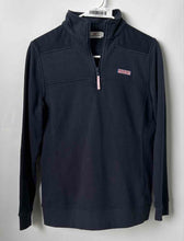 Load image into Gallery viewer, Vineyard Vines Womens Blue Long Sleeve Quarter-Zip Pullover Sweatshirt Size XS