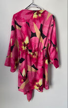 Load image into Gallery viewer, H&M Womens Multicolor Floral Kimono Long Sleeve V-Neck Wrap Dress Size M