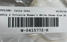 Load image into Gallery viewer, Zadig & Voltaire Womens White Leather Lace-Up Sneaker Shoes Size EUR 38