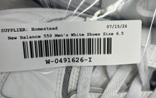 Load image into Gallery viewer, New Balance Unisex 550 BB BBW550BB White Lace-Up Sneaker Shoes Size M6.5B W8