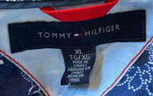 Load image into Gallery viewer, Tommy Hilfiger Mens Blue White Floral Short Sleeve Button-Up Shirt Size XL