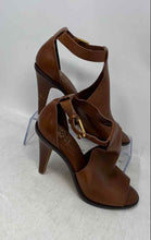 Load image into Gallery viewer, Vince Camuto Womens Frasper Brown Leather Cone Heel Ankle Booties Size 7M