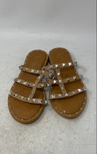 Load image into Gallery viewer, Nicole Miller Womens Brown Silver Open Toe Slip-On Slide Sandals Size 6