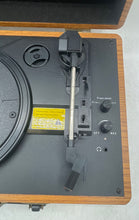 Load image into Gallery viewer, Popsky Model C5 Brown 3-Speed Audio Bluetooth Record Player Turntable Untested