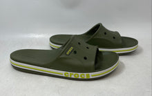 Load image into Gallery viewer, Crocs Unisex Bayaband Dark Green Open Toe Slide Sandals Size M 10 W 12