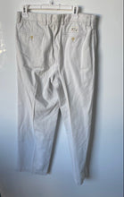 Load image into Gallery viewer, Nautica Mens Rigger Light Khaki Cotton Classic Fit Pleated Chino Pants 34Wx30L