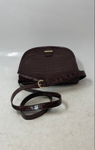 Load image into Gallery viewer, J.Crew Womens Brown Croc Embossed Leather Adjustable Strap Crossbody Purse