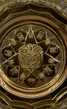 Load image into Gallery viewer, Decorative Embossed Religious Emblems Heraldic Motifs Buddhism Plate