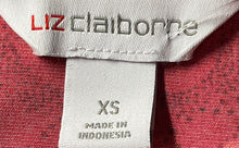 Load image into Gallery viewer, Liz Claiborne Womens Red Heart Print Sleeveless Neck Tie Blouse Top Size XS