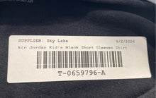 Load image into Gallery viewer, Air Jordan Kids Black Short Sleeve Crew Neck Pullover T-Shirt Size Medium