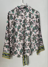 Load image into Gallery viewer, Loft Womens Multicolor Floral Long Sleeve Regular Fit Button-Up Shirt Size S