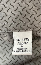 Load image into Gallery viewer, Calvin Klein Mens Gray Slim Fit Long Sleeve Collared Dress Shirt Size Large