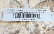 Load image into Gallery viewer, Forever 21 Womens Beige Floral Print Back-Zip Strapless Mini Dress Size M