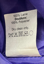 Load image into Gallery viewer, J.Crew Womens Purple Wool 3/4 Sleeve V-Neck Back-Zip Shift Dress Size 14