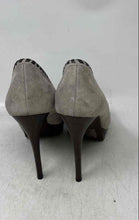 Load image into Gallery viewer, Michael Kors Womens Bennet Gray Suede Peep Toe Stiletto Pump Heels Size 8 M
