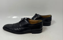 Load image into Gallery viewer, Mercanti Fiorentini Mens Black Leather Cap Toe Oxford Dress Shoes Size 8M