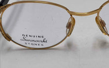 Load image into Gallery viewer, Authentic Caviar Women's Gold-Tone Black Glasses