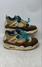 Load image into Gallery viewer, Nike Kids Air Jordan 4 Brown Beige Green Lace-Up Low Top Sneaker Shoes Size 4Y