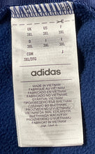 Load image into Gallery viewer, Adidas Mens Blue 1/2 Zip Long Sleeve Fleece Lined Activewear Jacket Size 3XL