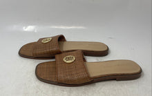 Load image into Gallery viewer, Tommy Hilfiger Womens Brown Woven Raffia Open Toe Slip-On Slide Sandals Size 8