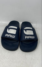 Load image into Gallery viewer, G-Star Mens Cart D05608-3593-881 Blue White Open Toe Slide Sandals Size 8