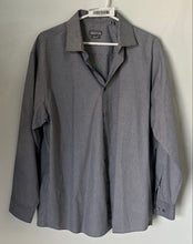 Load image into Gallery viewer, Kenneth Cole Reaction Mens Gray White Dotted Wrinkle Free Dress Shirt Size 16.5