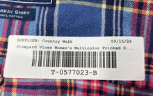Load image into Gallery viewer, Vineyard Vines Womens Multicolor Plaid Murray Cotton Button-Up Shirt Size XL