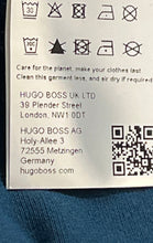 Load image into Gallery viewer, Hugo Boss Mens Blue Black Regular Fit Stretch Short Sleeve Polo Shirt Size XL