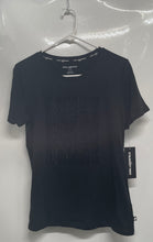 Load image into Gallery viewer, Karl Lagerfeld Womens Black Short Sleeve Rhinestone Pullover T-Shirt Sz S W/Tag