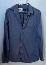 Load image into Gallery viewer, Armani Exchange Mens Blue Slim Fit Long Sleeve Button-Up Shirt Size Small