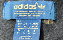 Load image into Gallery viewer, Adidas Mens Navy Blue Graphic Print Trefoil Long Sleeve Pullover Sweatshirt Sz M