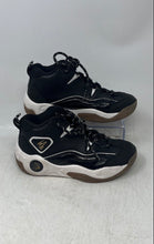 Load image into Gallery viewer, Shaq Kids White Black Lace-Up Round Toe Mid Top Sneaker Shoes Size 3