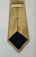 Load image into Gallery viewer, Michael Kors Mens Yellow Geometric Keeper Loop Formal Designer Tie